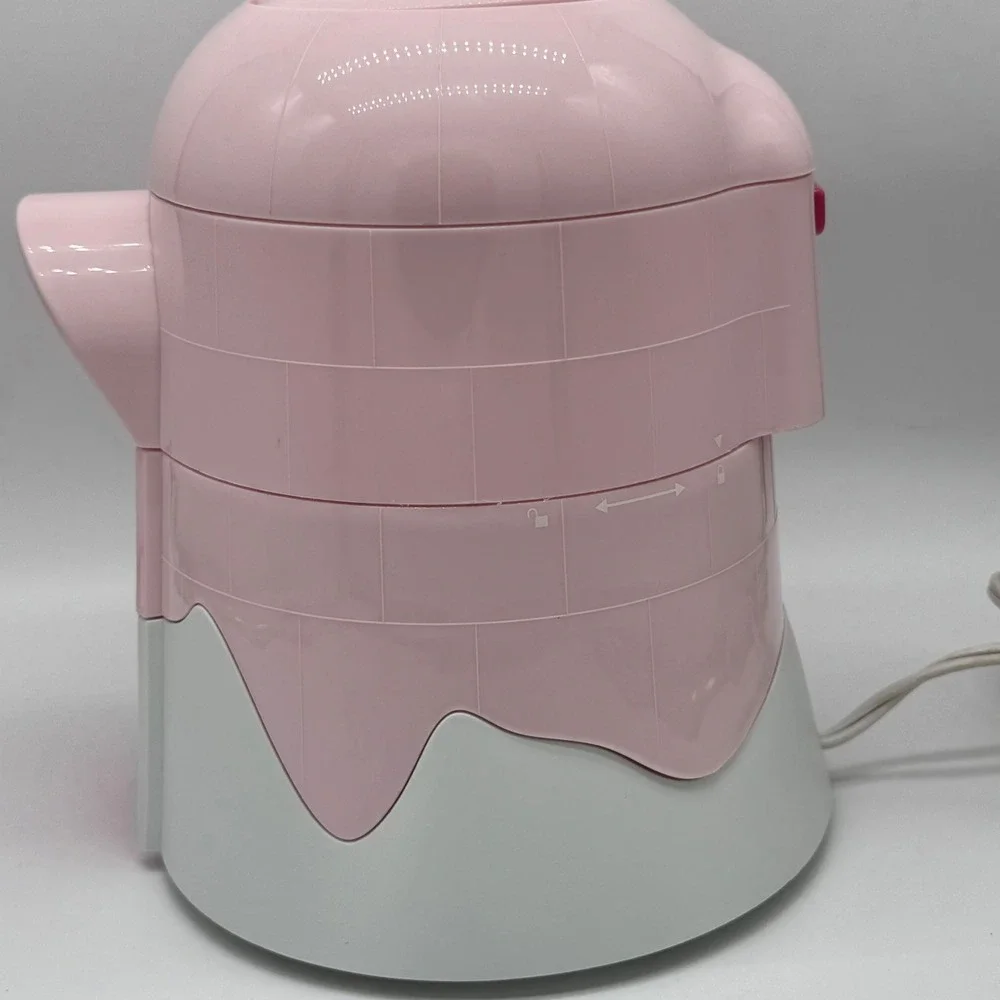 Sunbeam Igloo Electric Snow Cone Maker Pink Shaved Ice Machine FOR PARTS ONLY